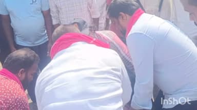 కొడంగల్: కొడంగల్ చౌరస్తా సమీపంలో రోడ్డు ప్రమాదంలో వ్యక్తికి గాయాలు, ఆస్పత్రికి తరలింపు