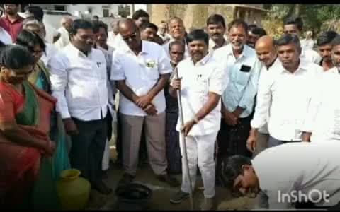 అచ్చంపేట: పల్కపల్లిలో మహిళా సమైక్య భవన నిర్మాణానికి భూమి పూజ చేసిన అచ్చంపేట ఎమ్మెల్యే వంశీకృష్ణ