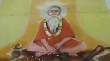 मंगरूळपीर: रांगोळीतून साकारली  बिरबलनाथ महाराजांची प्रतिकृती.