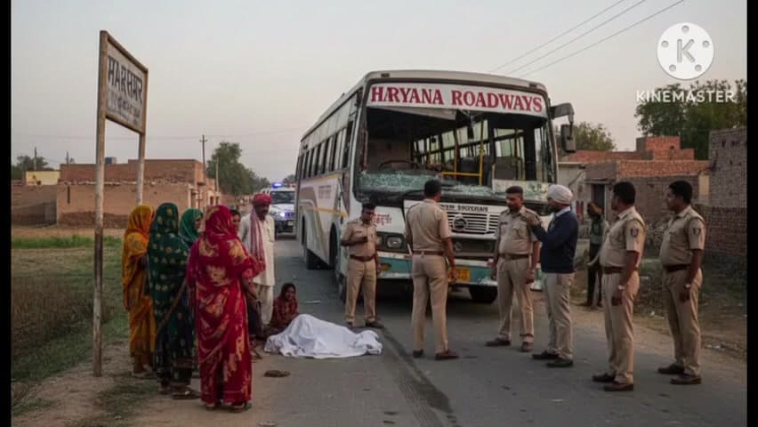 अटेली: गांव महासर में हरियाणा रोडवेज बस की टक्कर से बुजुर्ग महिला की मौत, चालक अस्पताल में छोड़कर फरार