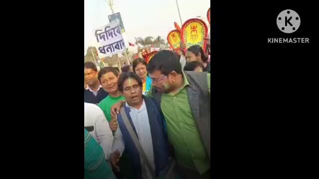 কোতুলপুর: তৃণমূলের পক্ষ থেকে কর্মসূচিতে উপস্থিত কোতুলপুর এর তৃণমূল বিধায়ক