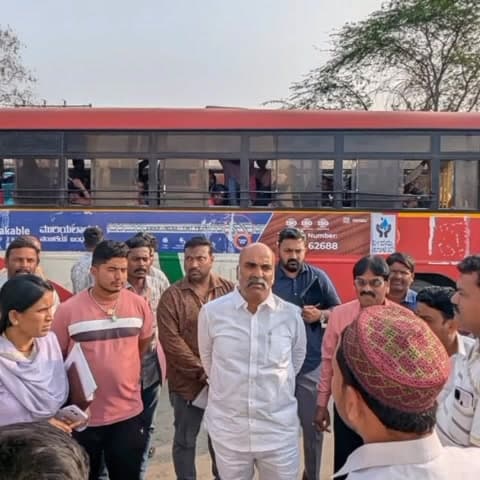 ಅಫಜಲ್ಪುರ: ಸ್ಟೇಷನ್ ಗಾಣಗಾಪುರ ಬಸ್ ನಿಲ್ದಾಣಕ್ಕೆ ಕೆಕೆಆರ್‌ಟಿಸಿ ಅಧ್ಯಕ್ಷ ಅರುಣಕುಮಾರ ಪಾಟೀಲ್ ಭೇಟಿ