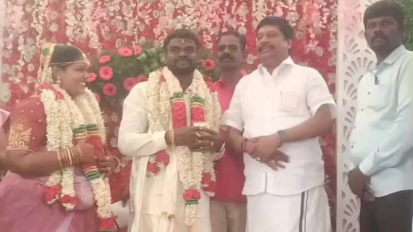 விக்கிரவாண்டி: ஆவுடையார்பட்டு திமுக நிர்வாகி இல்லத் திருமண விழாவில் கலந்து கொண்ட சட்டமன்ற உறுப்பினர்