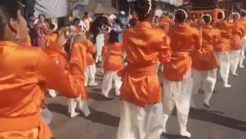 ಪೊನ್ನಂಪೇಟೆ: ಪೊನ್ನoಪೇಟೆಯಲ್ಲಿ ಭವ್ಯ ಹಿಂದು ಸಂಗಮ ಶೋಭಾ ಯಾತ್ರೆ