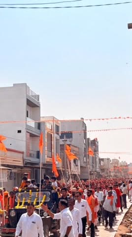 गांगड़तलाई: गांगड़तलाई में विराट हिंदू सम्मेलन में उमड़ा जनसैलाब, कलश यात्रा और धर्मसभा का आयोजन हुआ