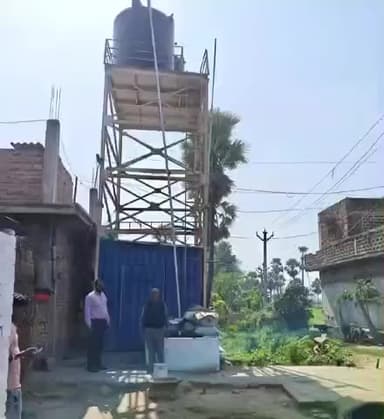 अतरी: डिहुरी पंचायत में सीओ ने नल जल योजना का निरीक्षण किया