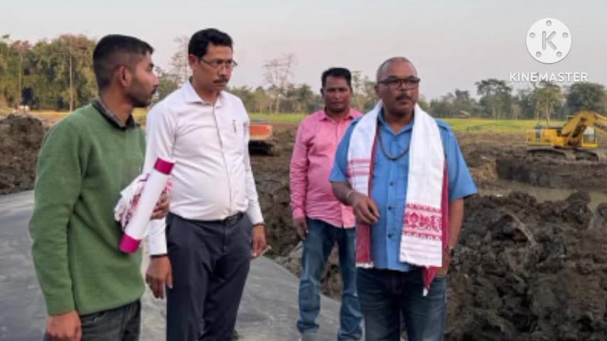 মৰঙী: মৰঙিত ঘোৰামৰা বিল আৰু শংকৰ বিলৰ কাম পৰিদৰ্শন বিধায়ক মৃণাল শইকীয়াৰ