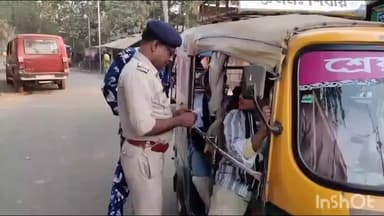 বাগদা: বাংলাদেশে নির্বাচনের কড়া পাহারায় বনগাঁ সীমান্ত, সীমান্তবর্তী এলাকায় চলছে পুলিশের নাকা চেকিং