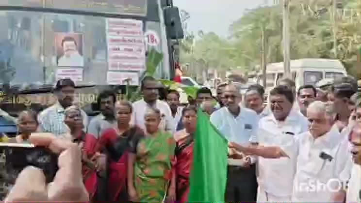 உடையார்பாளையம்: த. குடிக்காடு உள்ளிட்ட பகுதிகளில் பேருந்து சேவையினை அமைச்சர் சிவசங்கர் தொடங்கிவைப்பு