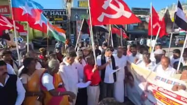 குன்னூர்: குன்னூர் நகர திமுக கழகம் சார்பில் பாஜக அரசை கண்டித்து ஆர்ப்பாட்டம்