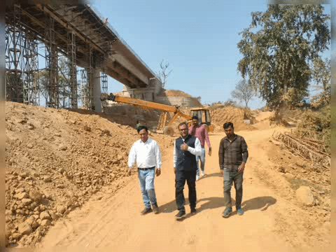ओडगी: ओड़गी के ग्रामों को मिलेगा सीधा रास्ता, रिहन्द नदी पर 10 करोड़ से अधिक लागत का पुल निर्माण तेज