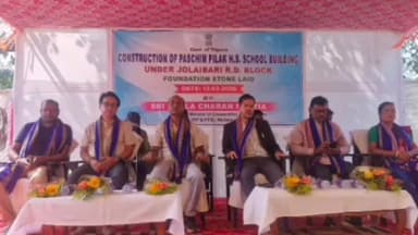 শান্তিরবাজার: পশ্চিম পিলাক দ্বাদশ শ্রেনী বিদ্যালয়ের নতুন ভবনের ভিত্তিপ্রস্তর স্থাপন অনুষ্ঠান অনুষ্ঠিত হয়