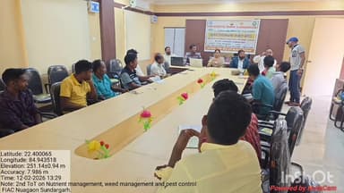 ବୀରମିତ୍ରପୁର: ନୂଆଗାଁ ବ୍ଲକ କୃଷି କେନ୍ଦ୍ର ପରିସରରେ ବ୍ଲକ କୃଷି କାର୍ଯ୍ୟାଳୟ ସଭାଗୃହରେ ପ୍ରଶିକ୍ଷଣ କାର୍ଯ୍ୟକ୍ରମ ଅନୁଷ୍ଠିତ