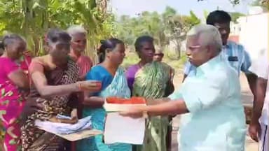 திருவெண்ணைநல்லூர்: மகளிர் உரிமை தொகை 5000  வரவு வைக்கப்பட்டதை தொடர்ந்து, சி. மெய்யூர் கிராமத்தில்   மகளிர் முன்னிலையில் பட்டாசு வெடித்து இனிப்புகள் வழங்கி மகிழ்ந்த திமுக
