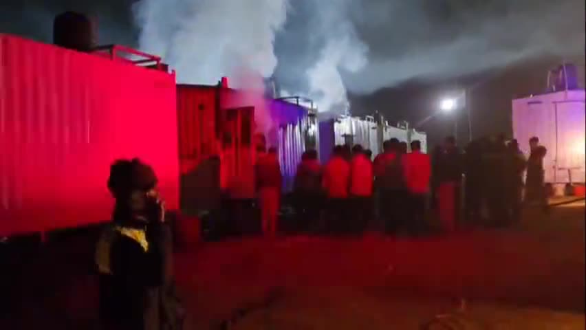 छत्तरगढ़: सोलर प्लांट में अज्ञात कारणों से लगी आग, कर्मचारियों के अस्थाई आवास कंटेनर जल गए