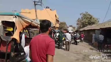 মুরারই ১: রাস্তার উপর আলু বোঝাই চার চাকা গাড়ি বিকল হয়ে যাওয়ায় তীব্র যানজট রাজগ্রামে