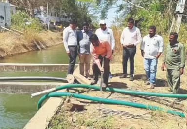 ಹರಿಹರ: ಮಲೇಬೆನ್ನೂರು ವ್ಯಾಪ್ತಿಯಲ್ಲಿ 6 ಅಕ್ರಮ ಪಂಪ್‌ಸೆಟ್‌ಗಳನ್ನು ತೆರವುಗೊಳಿಸಿದ ಅಧಿಕಾರಿಗಳು