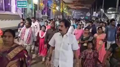 వాడపల్లి వెంకటేశ్వర స్వామి ఆలయంలో భక్తుల రద్దీ నేపథ్యంలో మాడ వీధుల్లో ఏర్పాట్లను పరిశీలించిన డిప్యూటీ కమిషనర్