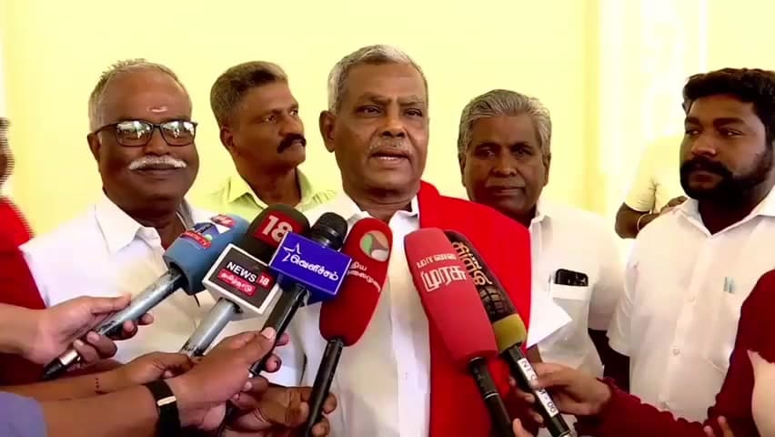 எழும்பூர்: நடிகை திரிஷா குறித்து நயினார் நாகேந்திரன் பேசியது கண்டனத்துக்குரியது -  வள்ளுவர் கோட்டத்தில் கம்யூனிஸ்ட் தலைவர் சண்முகம் பேட்டி