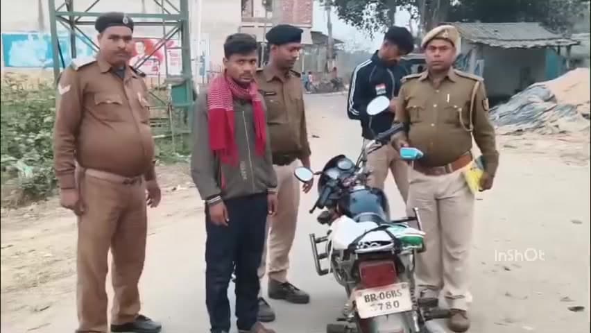 घोड़ासहन: झरौखर पुलिस ने चोरी की मोटरसाइकिल के साथ एक चोर को किया गिरफ्तार