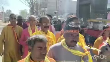 बालूमाथ: बालूमाथ में मंदिर के द्वितीय स्थापना दिवस पर भव्य कलश शोभायात्रा, हवन एवं भंडारे का आयोजन