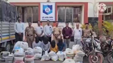 शिरूर: रांजणगाव एमआयडीसीत केबल चोरणाऱ्या चौघांना अटक, तब्बल १८ लाखांचा मुद्देमाल जप्त
