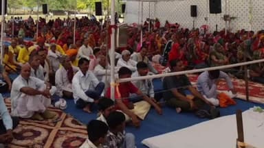 मांगरौल: गोविंद गोशाला सीसवाली में चल रही सात दिवसीय श्रीमद् भागवत कथा के दूसरे दिन गजेंद्र मोक्ष प्रसंग सुनाया गया