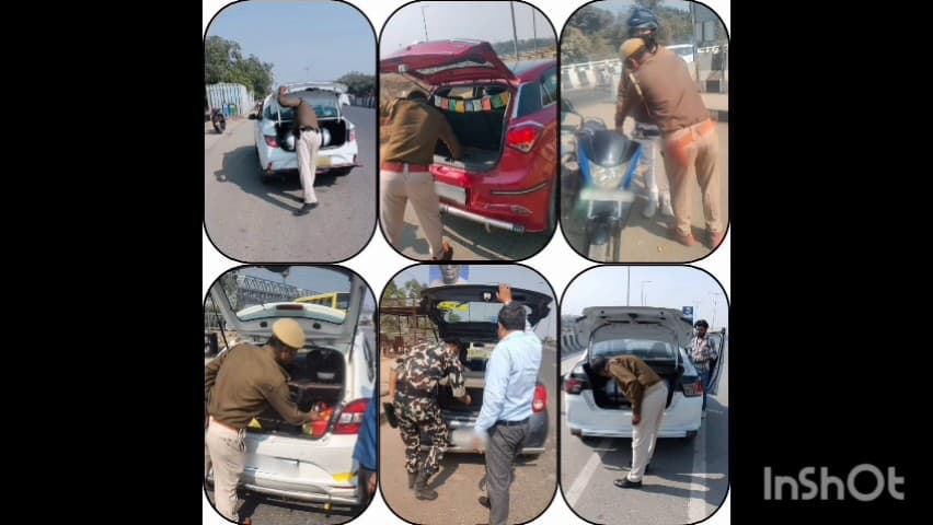 घोसवरी: घोसवरी पुलिस ने थाना क्षेत्र के विभिन्न चौराहों पर चलाया सघन वाहन जांच अभियान