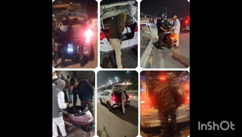 दुल्हिन बाज़ार: दुल्हिनबाजार पुलिस ने थाना क्षेत्र के चौक-चौराहों पर चलाया सघन वाहन जांच अभियान