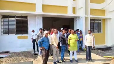 घुघरी: विधायक नारायण सिंह पट्टा ने निर्माणाधीन ITI भवन का किया निरीक्षण