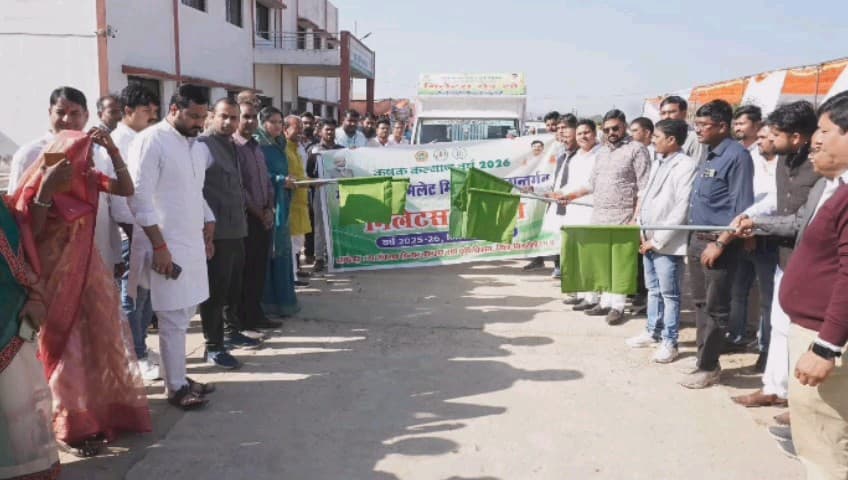सरई: सिंगरौली में कृषि विज्ञान मेले में मिलेट्स रोड शो का आयोजन किया गया