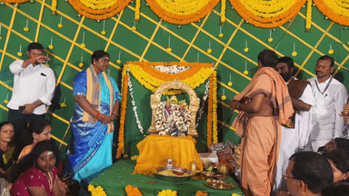 వెంకటాపురం: రామప్పలో శివపార్వతుల కల్యాణం లో పాల్గొన్న మంత్రి సీతక్క