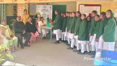 सारवां: कस्तूरबा गांधी विद्यालय में वेक्टर जनित रोगों से बचाव के लिए शिविर, 330 छात्राओं को दवा दी गई
