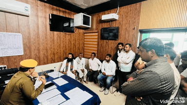 शाहपुरा: कुंभावास क्षेत्र में चोरी की घटना को लेकर थाना अधिकारी से की गई मुलाकात