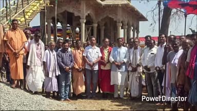 ଝରିଗାଁ: ପାଲିଆ ଠାକୁରାଣୀ ମନ୍ଦିର ରତ୍ନ ମୁଦ ପ୍ରତିଷ୍ଠା କାର୍ଯ୍ୟକ୍ରମରେ ଯୋଗଦେଲେ ପୂର୍ବତନ ସାଂସଦ