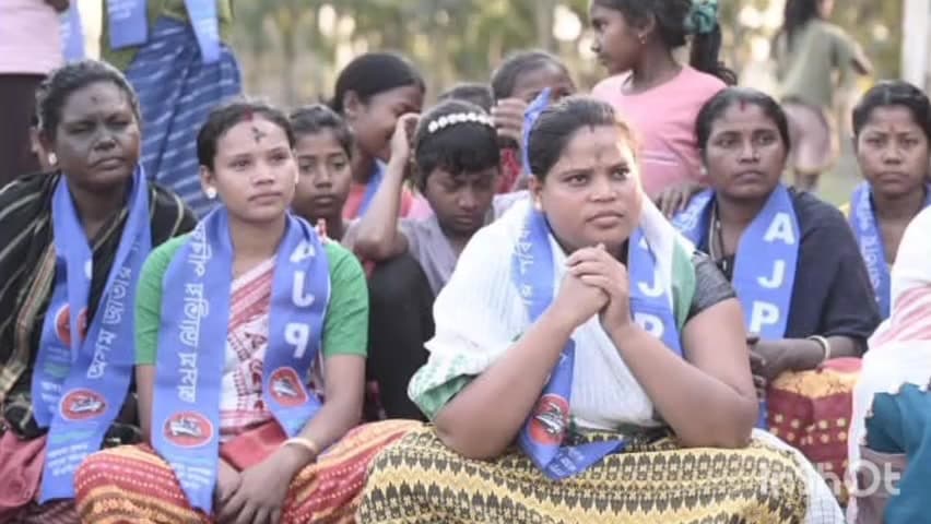 সৰুপথাৰ: সৰুপথাৰত অজাপৰ ৰাজনৈতিক ততপৰতা, ৩ নং শান্তিপুৰ কেথলিক চাৰ্চত যোগদান কাৰ্যসূচী