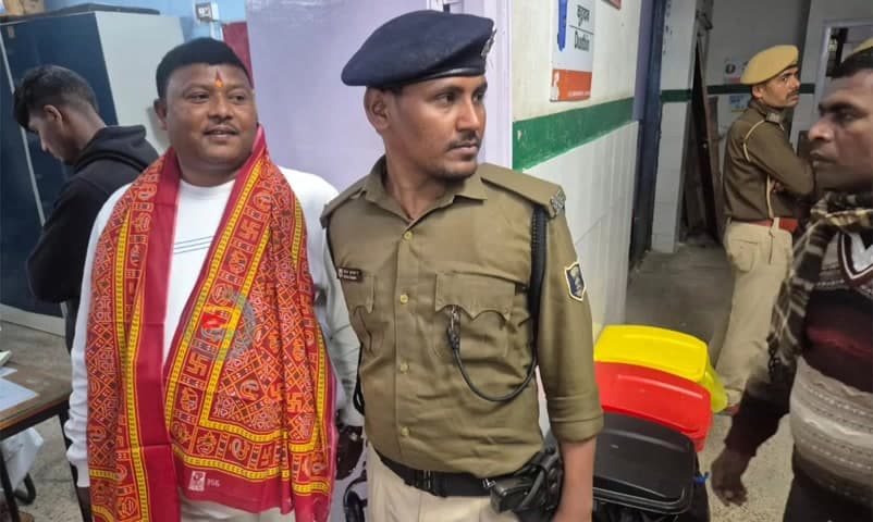 बड़हिया: लखीसराय नगर परिषद के उपसभापति फर्जी कागजात से अवैध कब्जा मामले में गिरफ्तार