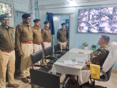 चानन: पुलिस अधीक्षक ने चानन थाने का किया निरीक्षण, दिए ज़रूरी निर्देश