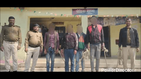समेली: पोठिया थाना पुलिस ने नशे के विरुद्ध कार्रवाई में 4 आरोपियों को नशे में झूमते हुए किया गिरफ्तार