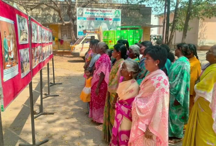 திருவண்ணாமலை: துரிஞ்சாபுரம் ஊராட்சி ஒன்றியத்தில் புகைப்பட கண்காட்சி செய்தி மக்கள் தொடர்பு துறை மூலம் காட்சிப்படுத்தப்பட்டது