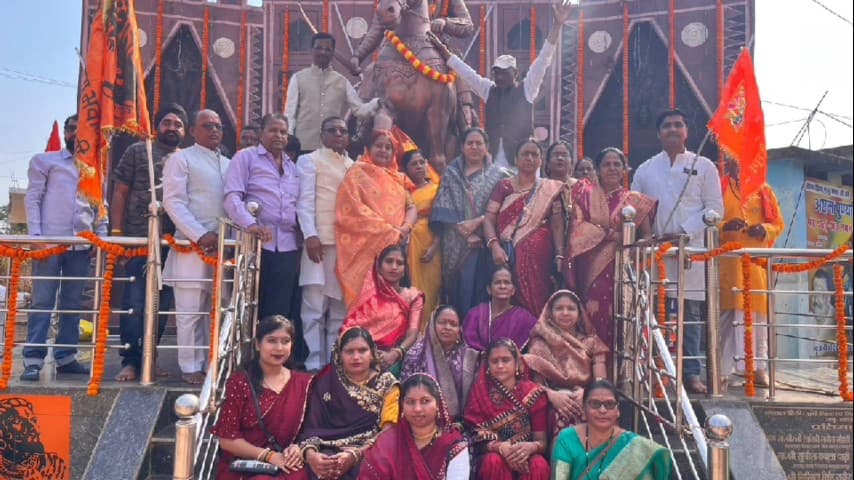 भानुप्रतापपुर: भानूप्रतापपुर में छत्रपति शिवाजी महाराज जयंती समारोह में शामिल हुईं विधायक सावित्री मंडावी