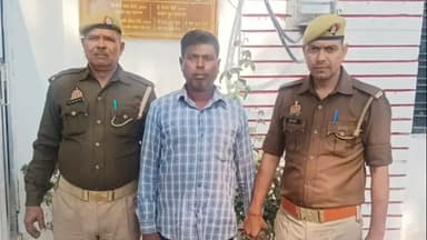 घाटमपुर: कई दिनों से फरार चल रहे अभियुक्त को पुलिस ने घेराबंदी कर किया गिरफ्तार