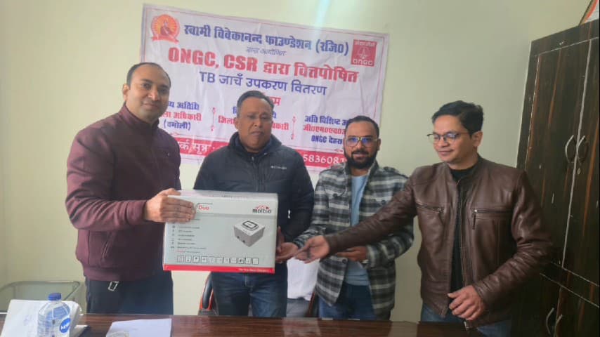 चमोली: जिला चिकित्सालय में टीबी की त्वरित जांच संभव, ओएनजीसी ने स्वास्थ्य विभाग को उपलब्ध कराया ट्रू-नॉट उपकरण