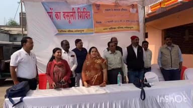 नर्मदापुरम: दशहरा मैदान में नगर पालिका ने लगाया कर वसूली शिविर, अध्यक्ष ने किया निरीक्षण