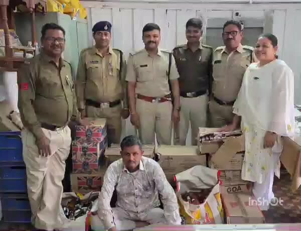 रामा: आबकारी विभाग ने राणापुर में ₹1 लाख से अधिक की अवैध शराब ज़ब्त की