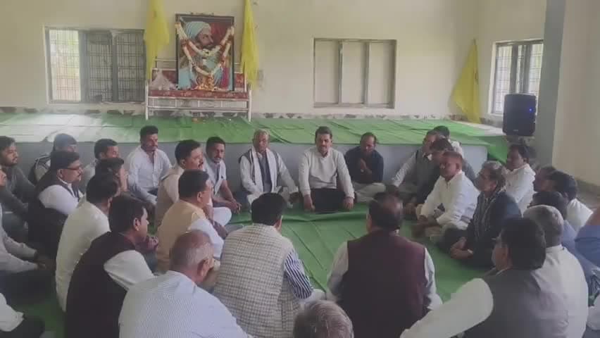 गढ़ाकोटा: मां हनुमंता देवी मंदिर में कुर्मी क्षत्रिय समाज ने मनाई छत्रपति शिवाजी की 396वीं जयंती