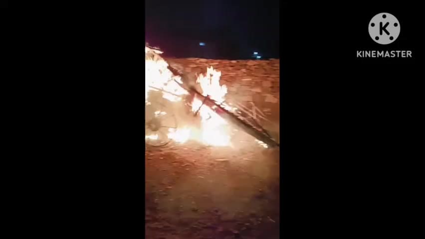 चंदेरी: तमरपुरा अघरिया मोहल्ले में आग लगने से बैलगाड़ी सहित घर का सामान जला