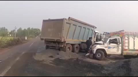 अटरू: मेरमा में डम्पर और पिकअप की भिड़ंत में पिकअप चालक की हुई मौत