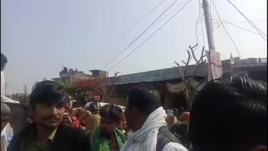 बौंली: बोलीं शहर में रोड से निकली निकासी, सर्वजातीय सामूहिक विवाह सम्मेलन के दौरान मेंन रोड से निकलती निकासी