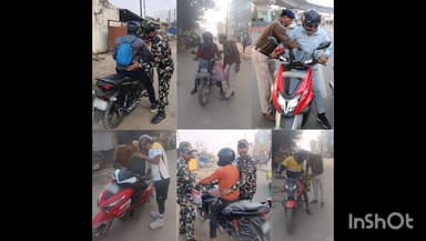 घोसवरी: घोसवरी पुलिस ने थाना क्षेत्र के विभिन्न चौराहों पर चलाया सघन वाहन जांच अभियान